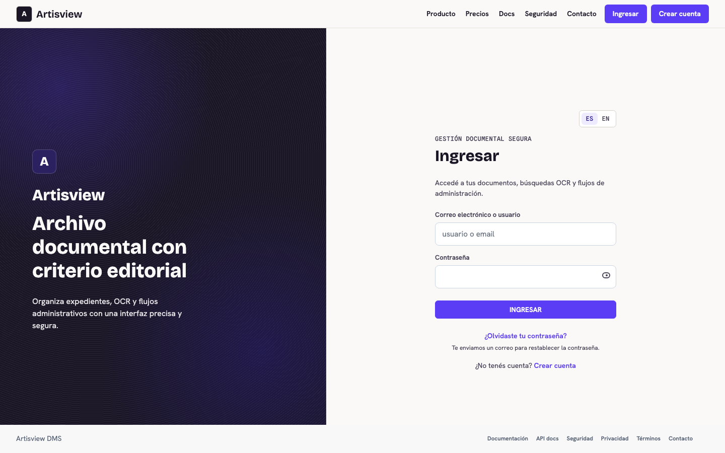 Producto que salió: ArtisView, gestión documental con OCR